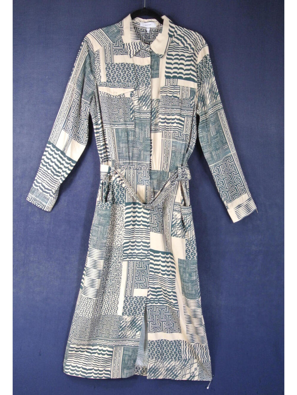NEW, Reiss Women's Kirby Light Ground Ditsy Midi Dress in Green Sz 10 #MD1586 - Picture 5 of 10